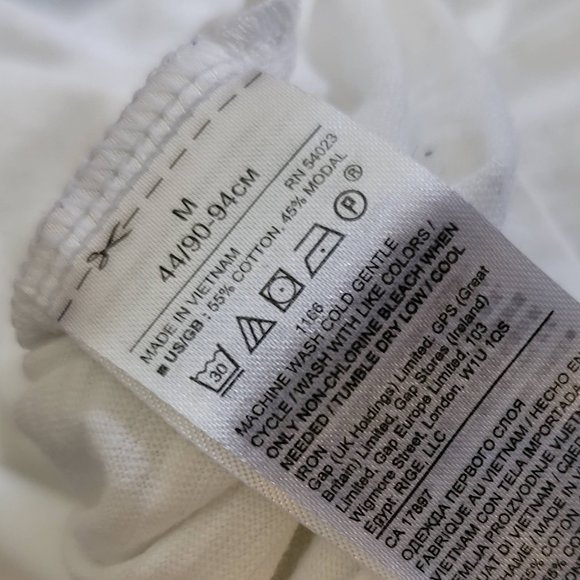 Banana Republic Lightweight Crewneck Short Sleeve Tee with Contrast Collar Med - Picture 5 of 10